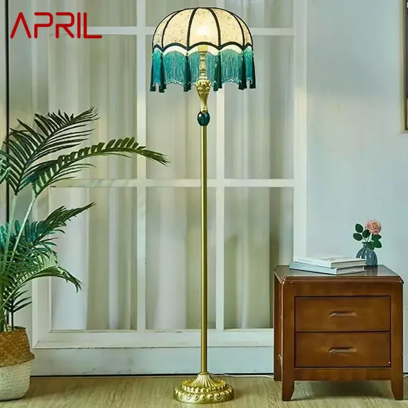 APRIL European Floor Lamp American Retro French Tassel Living Room Bedroom Villa Sofa Edge Originality Home Furnishings
APRIL European Floor Lamp American Retro French Tassel Living Room Bedroom Villa Sofa Edge Originality Home Furnishings