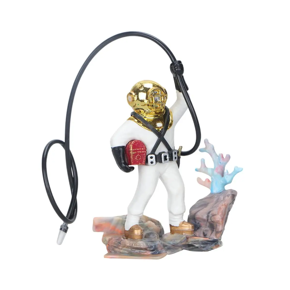 Diver Fish Tank Decoration Aquarium Resin Model Ornaments Underwater Sculpture Decor Accessories Plants Bubble Effect Safe Fish
Diver Fish Tank Decoration Aquarium Resin Model Ornaments Underwater Sculpture Decor Accessories Plants Bubble Effect Safe Fish