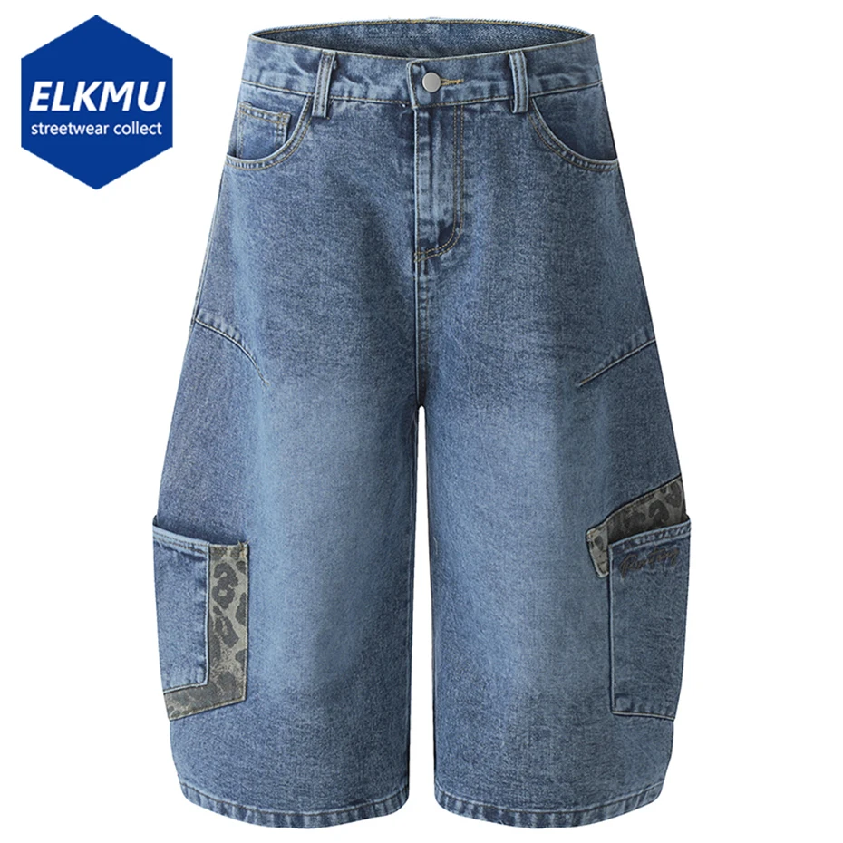 Vintage Baggy Denim Shorts Leopard Patchwork Loose Blue Jeans Shorts Men 2025 Summer Streetwear Harajuku Hip Hop Cargo Shorts
Vintage Baggy Denim Shorts Leopard Patchwork Loose Blue Jeans Shorts Men 2025 Summer Streetwear Harajuku Hip Hop Cargo Shorts