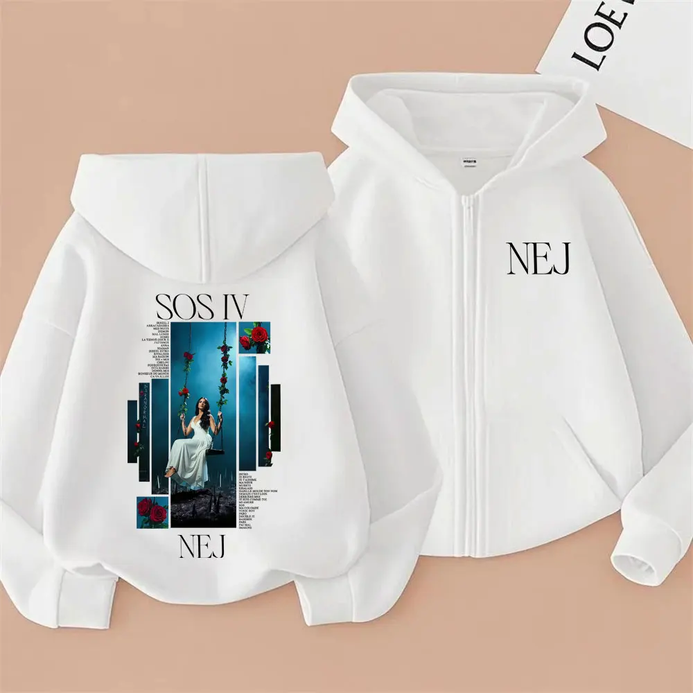 Rapper NEJ SOS IV Album Graphic Zipper Hoodie Men Women Hip Hop Fashion Pop Music Zip Up Jacket Unisex Casual Vintage Sweatshirt
Rapper NEJ SOS IV Album Graphic Zipper Hoodie Men Women Hip Hop Fashion Pop Music Zip Up Jacket Unisex Casual Vintage Sweatshirt