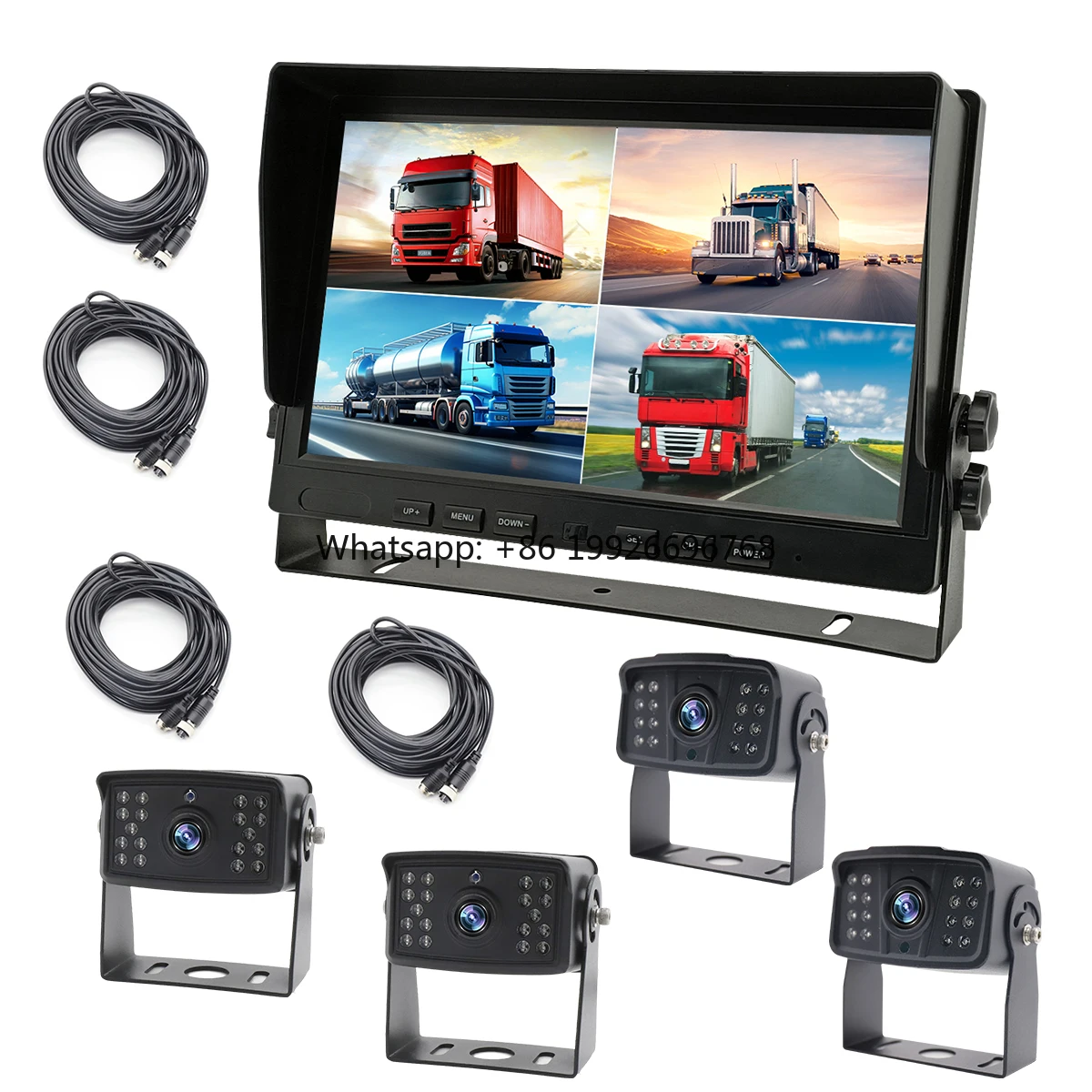 10.1 Inch 4CH 1080P Car Display with Vehicle Camera and Car Security System with AHD DVR BackUp Camera Semi Truck Monitor System
10.1 Inch 4CH 1080P Car Display with Vehicle Camera and Car Security System with AHD DVR BackUp Camera Semi Truck Monitor System