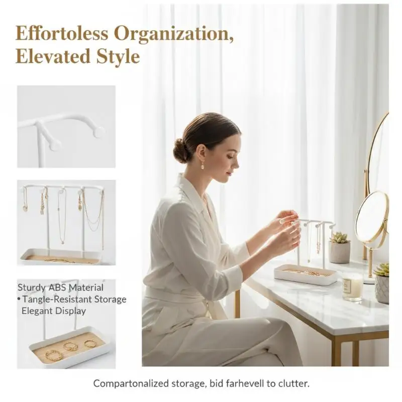 Fashion Jewelry Organizer Display Stand Desktop Organizer Rack For Earrings Necklaces Rings Hanging Holder
Fashion Jewelry Organizer Display Stand Desktop Organizer Rack For Earrings Necklaces Rings Hanging Holder