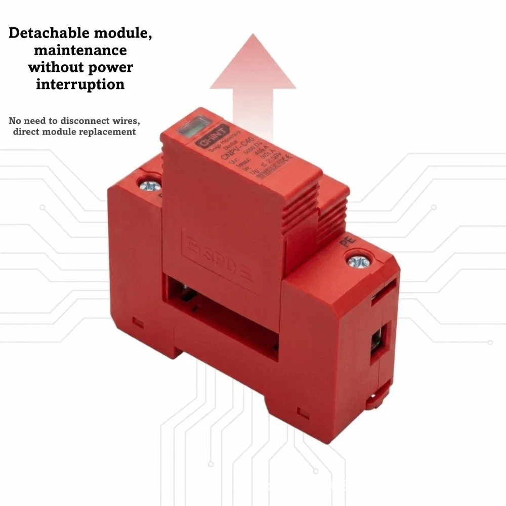 DC DIN Rail Surge Protective Device PV System Easy To Install Voltage Protector 20kA Longevity Surge Protector Low Voltage Room
DC DIN Rail Surge Protective Device PV System Easy To Install Voltage Protector 20kA Longevity Surge Protector Low Voltage Room