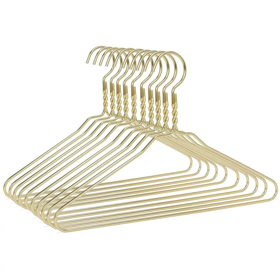Gold Aluminum Metal Suit Hangers Heavy Duty Coat Hangers 10 Pack Gold
Gold Aluminum Metal Suit Hangers Heavy Duty Coat Hangers 10 Pack Gold