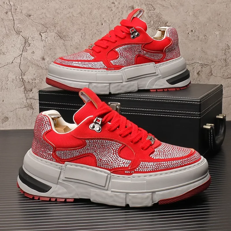 Summer new diamond-encrusted sneakers, niche thick-soled height-increasing shoes, fashionable and trendy casual shoes
Summer new diamond-encrusted sneakers, niche thick-soled height-increasing shoes, fashionable and trendy casual shoes