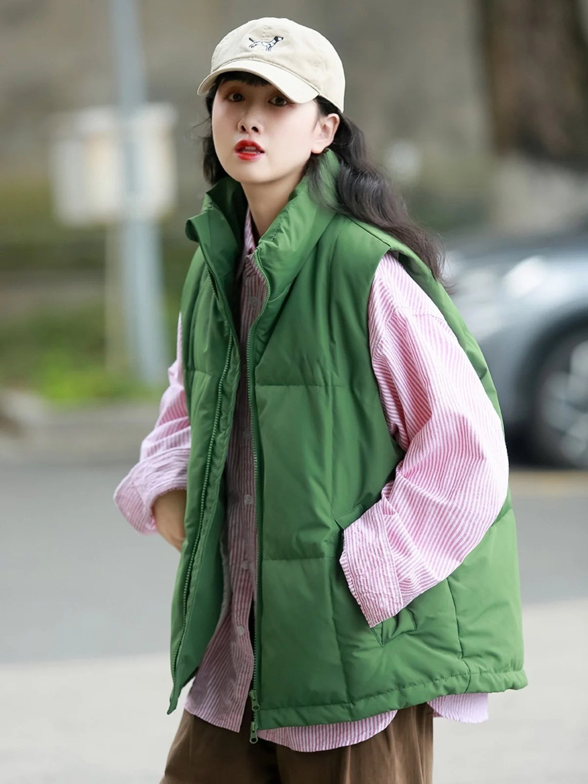 Street Sle White Du down Vest 2024 Winter Faion Layering Warmth Women's Trendy Brand een Vest Men's Clothing
Street Sle White Du down Vest 2024 Winter Faion Layering Warmth Women's Trendy Brand een Vest Men's Clothing