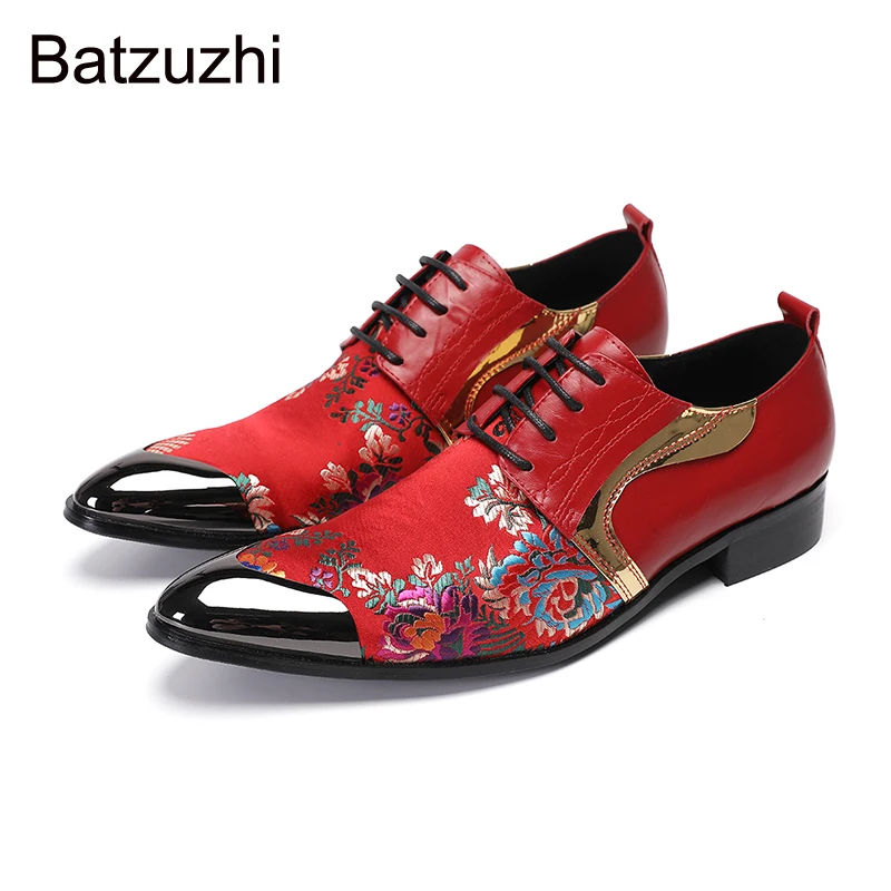 Batzuzhi Red ack Men's Genuine Leather Dress Shoes Fashion Pointed Toe Classic Leather Business Shoes for Men! Big Sizes 38-46
Batzuzhi Red ack Men's Genuine Leather Dress Shoes Fashion Pointed Toe Classic Leather Business Shoes for Men! Big Sizes 38-46