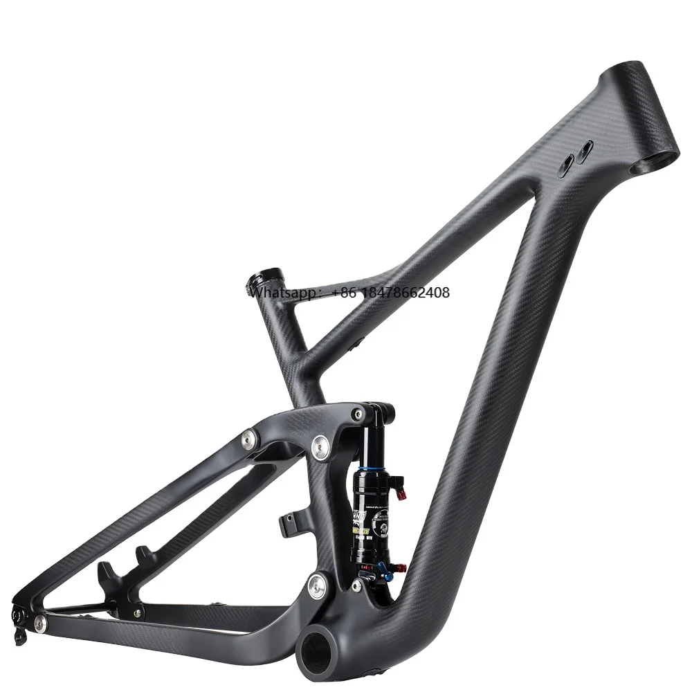 29ER Full Suspension Carbon Fiber Mountain Bike Frame Shock 190MM Downhill MTB Frame
29ER Full Suspension Carbon Fiber Mountain Bike Frame Shock 190MM Downhill MTB Frame