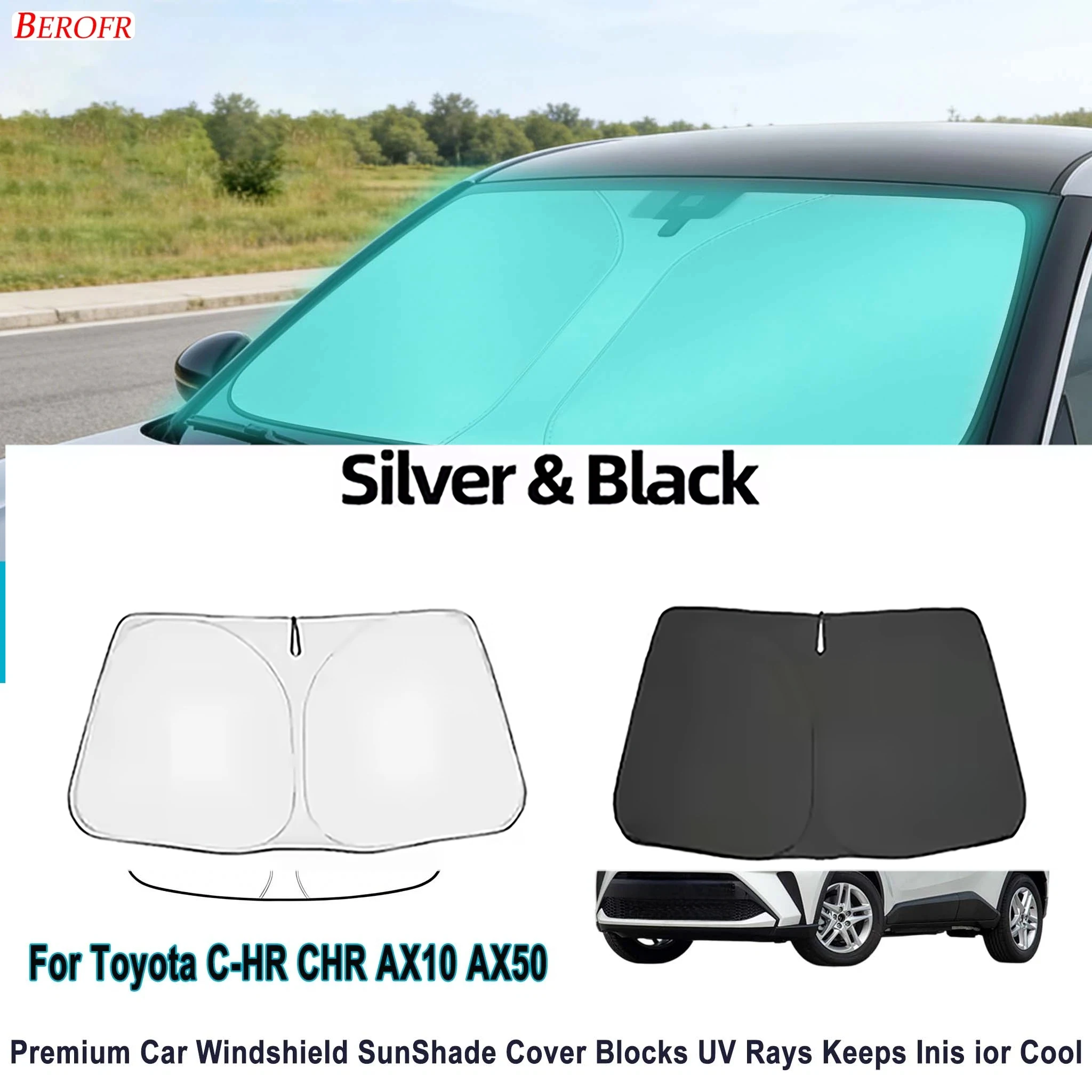 For Toyota C-HR CHR AX10 AX50 2016-2023 Car Windshield Sunshade Cover Front Window Sun Shade Heat Insulation Auto Accessories
For Toyota C-HR CHR AX10 AX50 2016-2023 Car Windshield Sunshade Cover Front Window Sun Shade Heat Insulation Auto Accessories