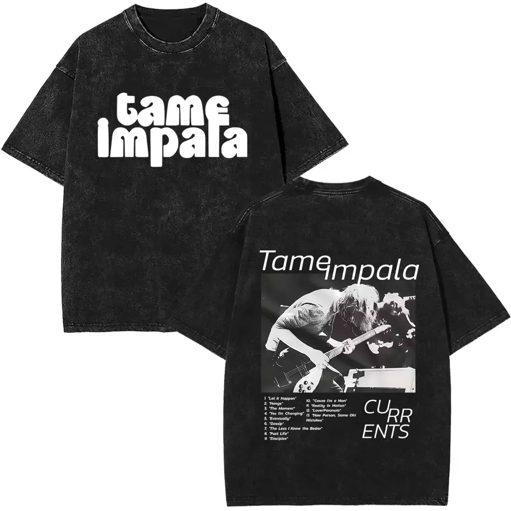 Washed Vintage Rock Band Tame Impala Currents Merch T-shirt Men Women Fashion Casual Oversized T Shirts Male Gothic Streetwear
Washed Vintage Rock Band Tame Impala Currents Merch T-shirt Men Women Fashion Casual Oversized T Shirts Male Gothic Streetwear
