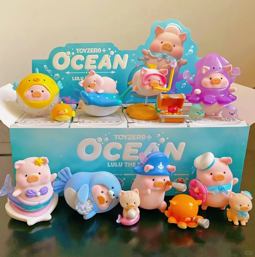 Genuine Lulu The Piggy Blind Box Ocean Action Figure Lulu Pig Mermaid Cartoon Doll Mystery Box Ornament Toy Surprise Gift
Genuine Lulu The Piggy Blind Box Ocean Action Figure Lulu Pig Mermaid Cartoon Doll Mystery Box Ornament Toy Surprise Gift