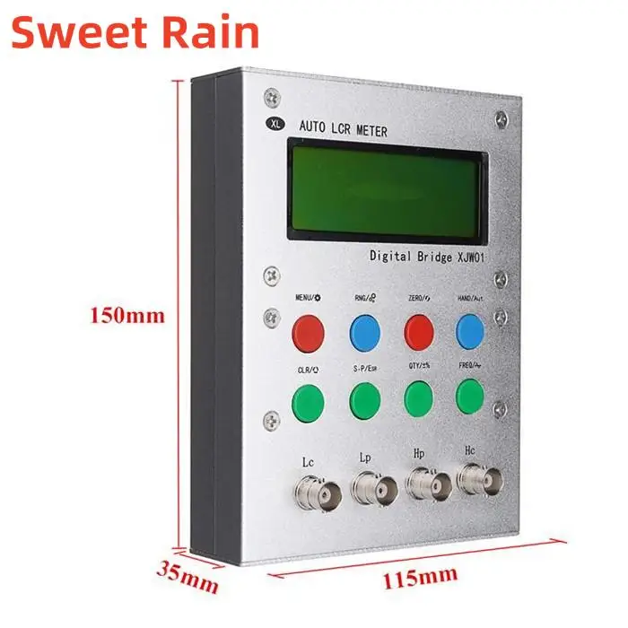 XJW01 digital bridge 0.3% L/CR tester resistance, inductance, capacitance, ESR Meter, finished product. with Metal case
XJW01 digital bridge 0.3% L/CR tester resistance, inductance, capacitance, ESR Meter, finished product. with Metal case