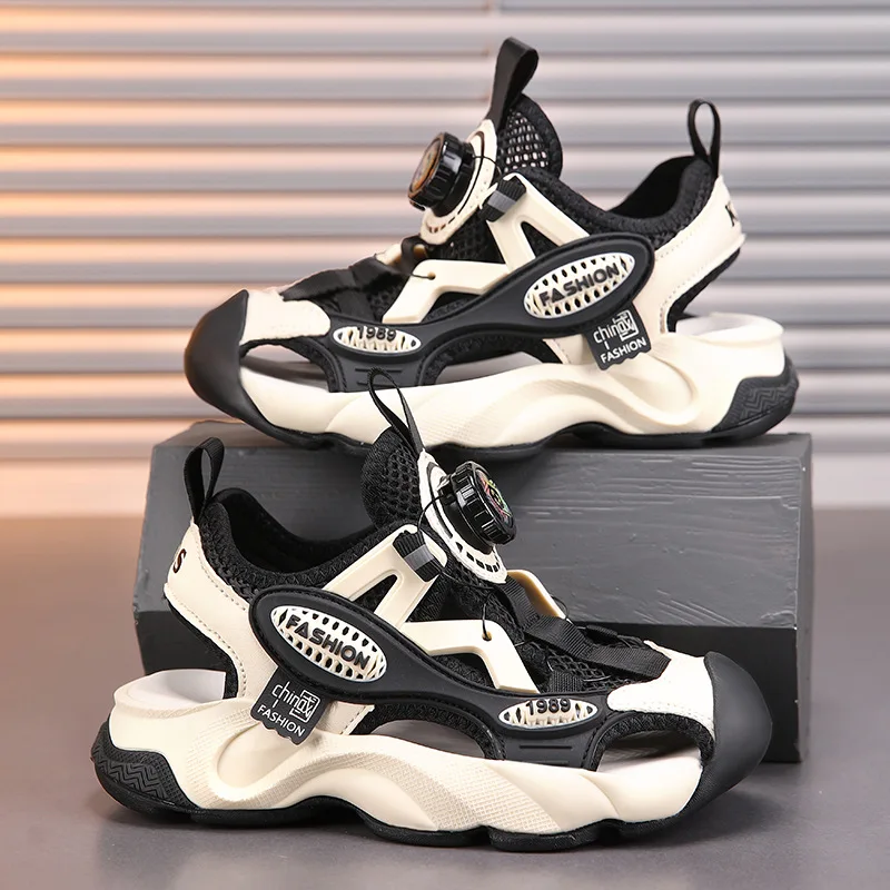 Boys' Sandals Sports Rotating Button 2024 Summer New Soft Sole Children's Shoes, Big Boy Beach Shoes, Girls' Shoes
Boys' Sandals Sports Rotating Button 2024 Summer New Soft Sole Children's Shoes, Big Boy Beach Shoes, Girls' Shoes