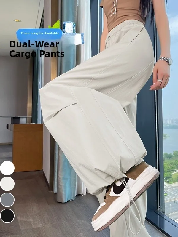 High Waist Wide Leg Workwear Pants Two-Way Wear Thin Quick Dry Summer New Arrival Casual Pants for Women Breathable Polyester...
High Waist Wide Leg Workwear Pants Two-Way Wear Thin Quick Dry Summer New Arrival Casual Pants for Women Breathable Polyester...