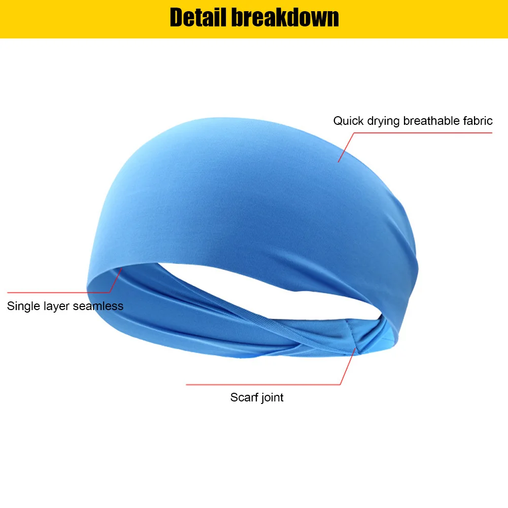 Sweat Absorption Headdress Quick Dry Workout Headband Anti-slip Yoga Sweatband Breathable for Yoga Running Biking
Sweat Absorption Headdress Quick Dry Workout Headband Anti-slip Yoga Sweatband Breathable for Yoga Running Biking