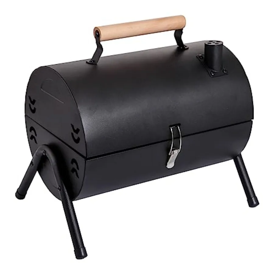 Portable charcoal grill for outdoor cooking, camping, picnics, backyard, balconyblack, steel construction, 2 carbon tanks, 2 ba
Portable charcoal grill for outdoor cooking, camping, picnics, backyard, balconyblack, steel construction, 2 carbon tanks, 2 ba