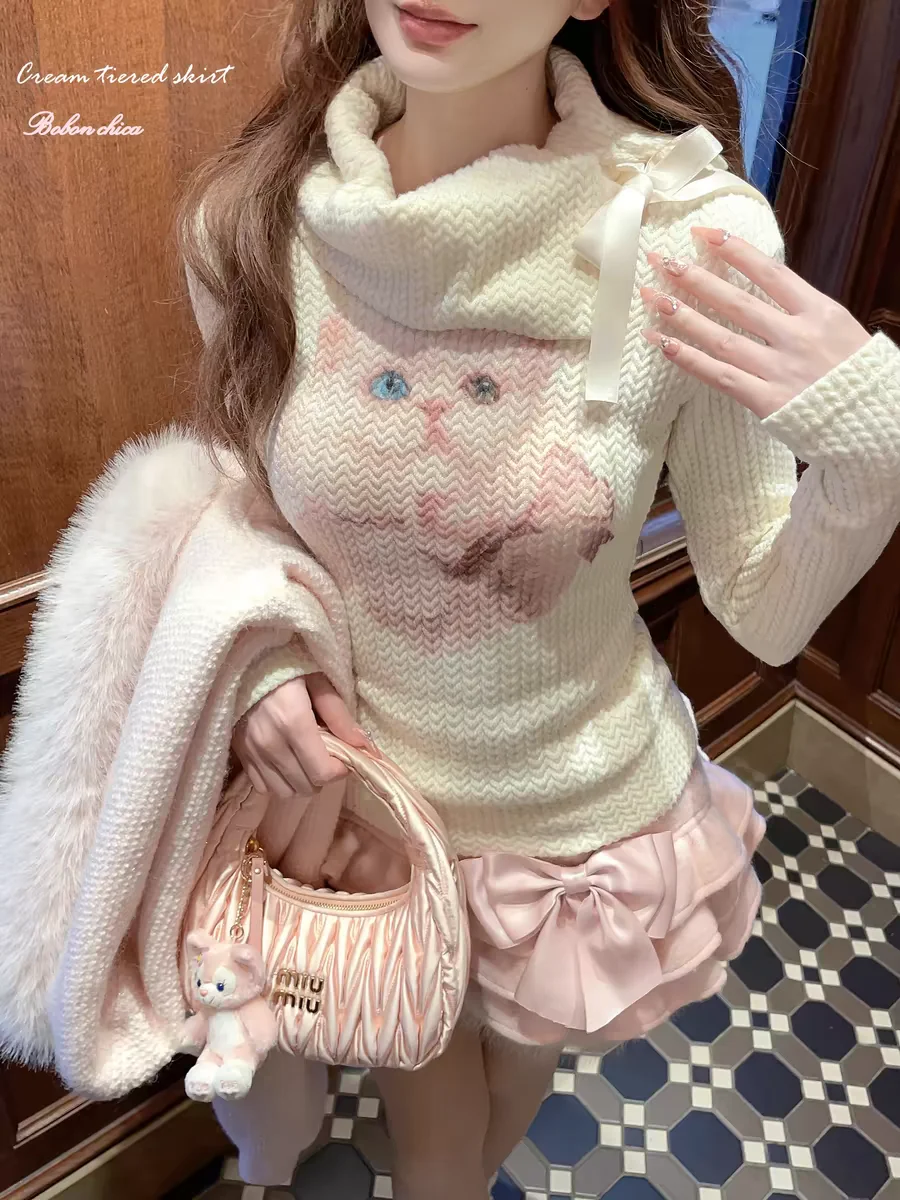 Princess sweet lolita sweater bobon21 cute Persian cat wheat ear shaped knitted lapel sweater T2376
Princess sweet lolita sweater bobon21 cute Persian cat wheat ear shaped knitted lapel sweater T2376