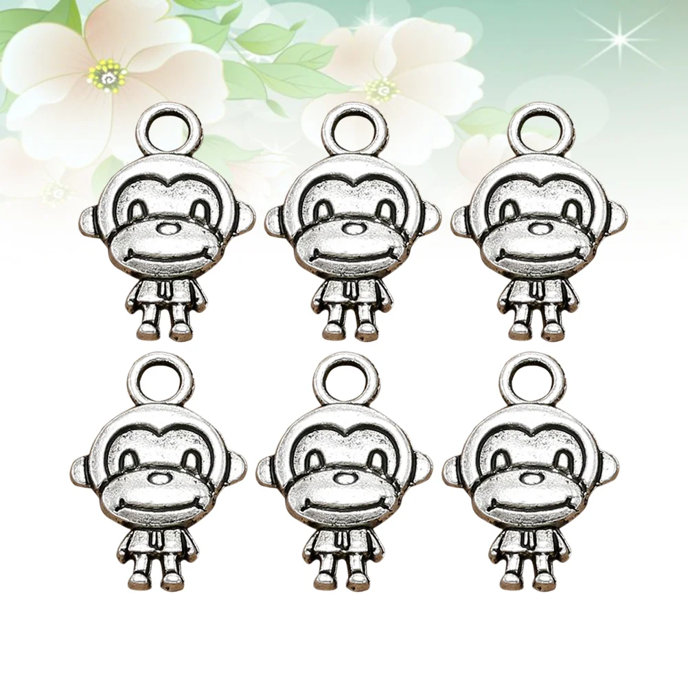 20 Pcs Monkey Alloy Pendant Charms for Necklace Bracelet Making Jewelry Craft Simple Unique Shape Cute Accessories Gift Idea
20 Pcs Monkey Alloy Pendant Charms for Necklace Bracelet Making Jewelry Craft Simple Unique Shape Cute Accessories Gift Idea