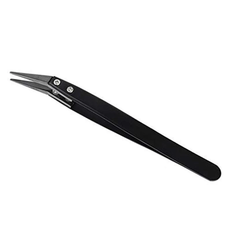 652F Anti-Static Ceramic Tweezers Stainless Steel Industrial Tweezers Laboratory Work Hobbies Insulated Straight Tip Tweezers
652F Anti-Static Ceramic Tweezers Stainless Steel Industrial Tweezers Laboratory Work Hobbies Insulated Straight Tip Tweezers