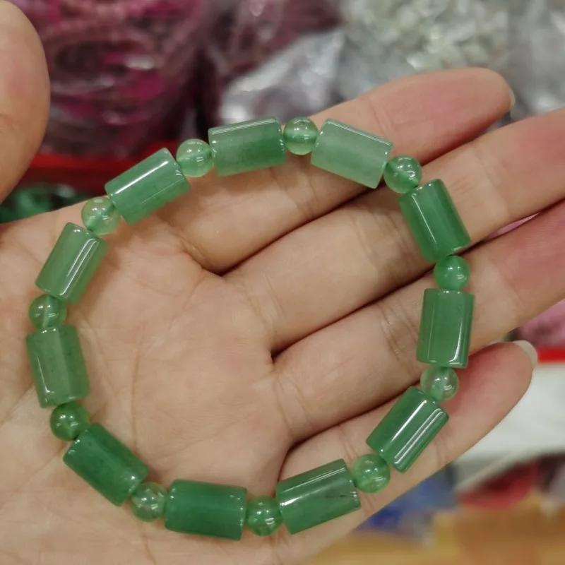 Natural Dongling Jade Bucket Bead Bracelet, The Same Simple Bracelet for Men and Women
Natural Dongling Jade Bucket Bead Bracelet, The Same Simple Bracelet for Men and Women
