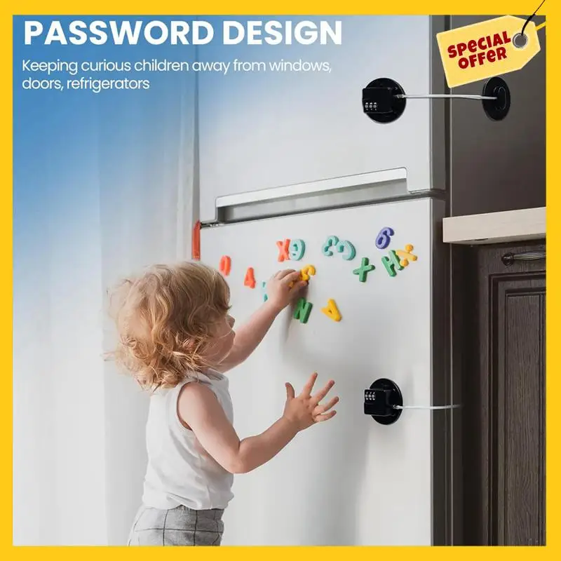 ABCY-6 Pcs Cabinet Locks With Combination Fridge Lock Combo Child Safety Combination Lock With 6 Screwdrivers
ABCY-6 Pcs Cabinet Locks With Combination Fridge Lock Combo Child Safety Combination Lock With 6 Screwdrivers