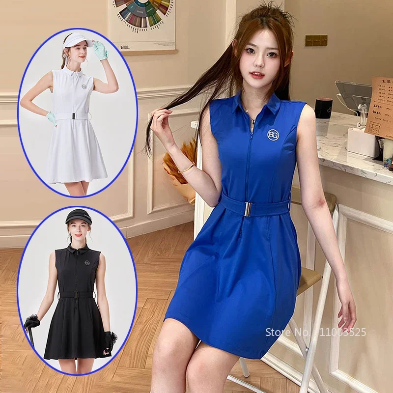 Blktee Sport Dresses with Shorts Women Golf Tennis Outfits Lady Sleeveless Zipper Up Dress for Athletic Training Golf Sportswear
Blktee Sport Dresses with Shorts Women Golf Tennis Outfits Lady Sleeveless Zipper Up Dress for Athletic Training Golf Sportswear