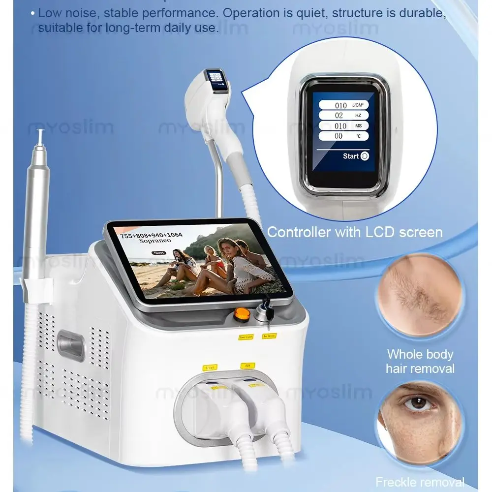 NEW 2IN1 5000W FAC 10 Bars Diode Picosecond Machine Ice Painless Hair Removal Tattoo Pigment Scar Removal 4 Waves 808NM
NEW 2IN1 5000W FAC 10 Bars Diode Picosecond Machine Ice Painless Hair Removal Tattoo Pigment Scar Removal 4 Waves 808NM