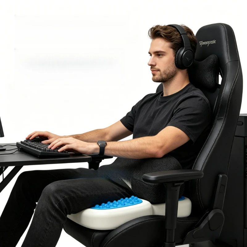 Gel Memory Foam U-Shaped Orthopedic Seat Cushion, Breathable Coccyx Massage Support Pillow for Car, Office & Travel
Gel Memory Foam U-Shaped Orthopedic Seat Cushion, Breathable Coccyx Massage Support Pillow for Car, Office & Travel