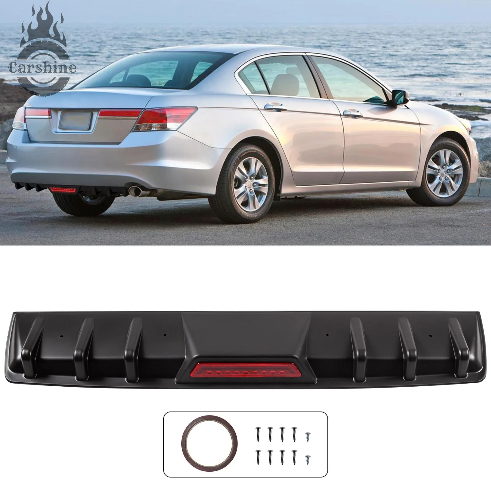 Lip Shark Fins Sport Rear Bumper Wing Diffuser Spoiler Splitter For Honda Accord
Lip Shark Fins Sport Rear Bumper Wing Diffuser Spoiler Splitter For Honda Accord