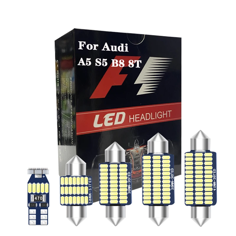 For Audi A5 S5 RS5 B8 8T Coupe Sportback Canbus Interior LED Vehicle Lights Inside Parts Map Dome Trunk Error Free Lamp
For Audi A5 S5 RS5 B8 8T Coupe Sportback Canbus Interior LED Vehicle Lights Inside Parts Map Dome Trunk Error Free Lamp
