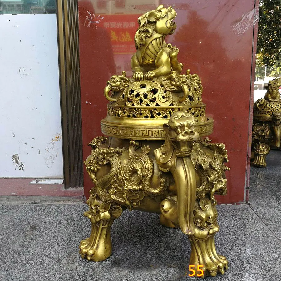 effective HOME House Shop hall lobby thriving business money Exorcise evil spirits talisman LION dragon brass censer statue
effective HOME House Shop hall lobby thriving business money Exorcise evil spirits talisman LION dragon brass censer statue