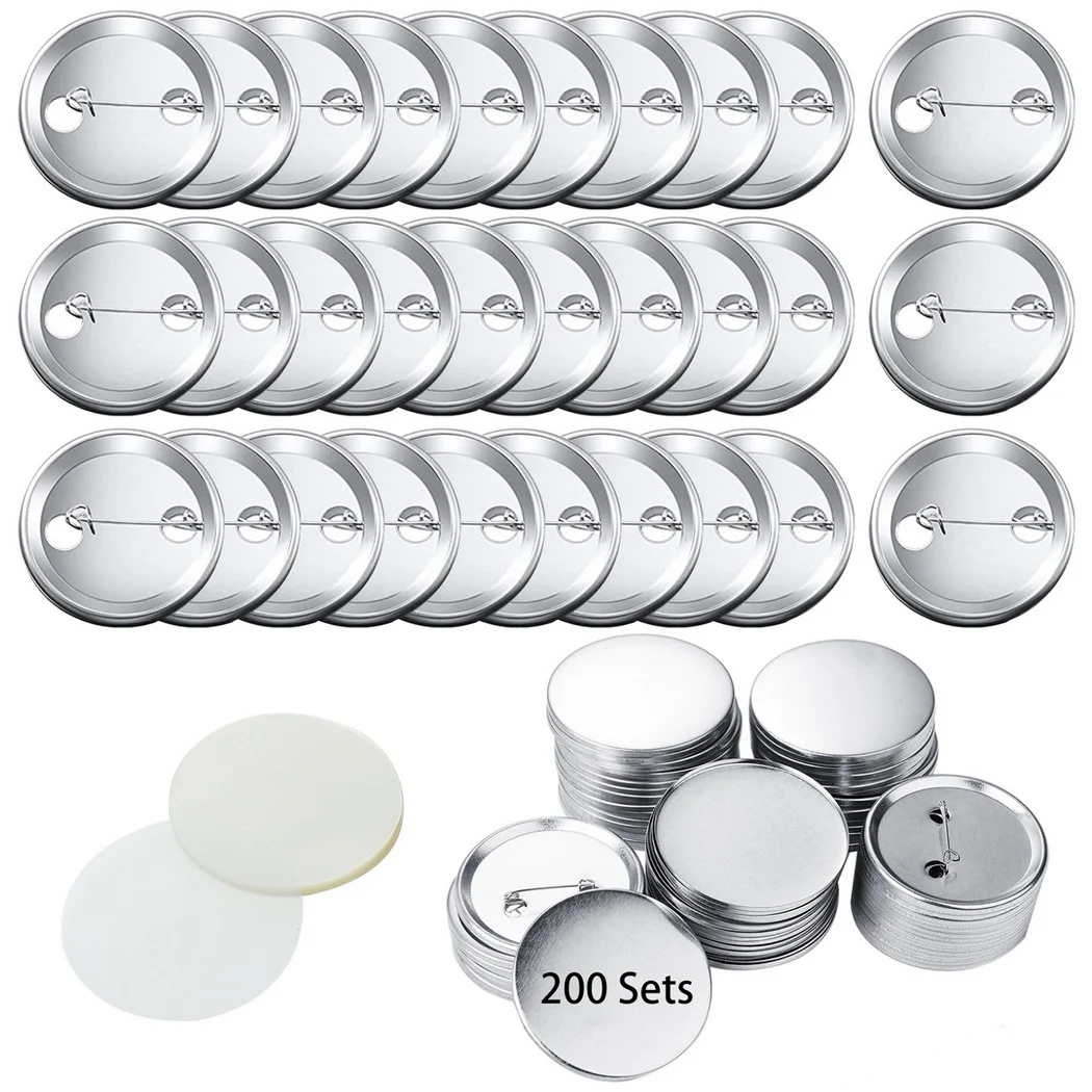 200 Sets 2.3" Round Button Parts Blank Metal Button Badge Button Making Supplies Pin Maker Parts Badge Supply Blank Round Button
200 Sets 2.3" Round Button Parts Blank Metal Button Badge Button Making Supplies Pin Maker Parts Badge Supply Blank Round Button