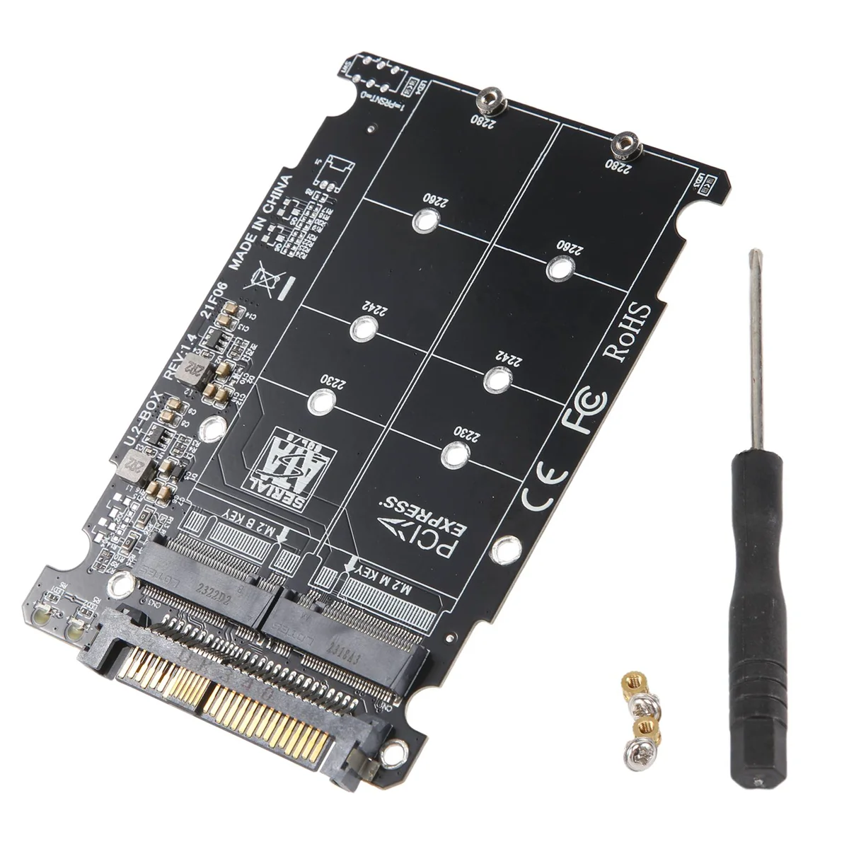 ADEGBO-Improved 2 in 1 M.2 NVMe SATA U2PCB M.2 NVME SSD Key M Key B SSD to U.2
ADEGBO-Improved 2 in 1 M.2 NVMe SATA U2PCB M.2 NVME SSD Key M Key B SSD to U.2