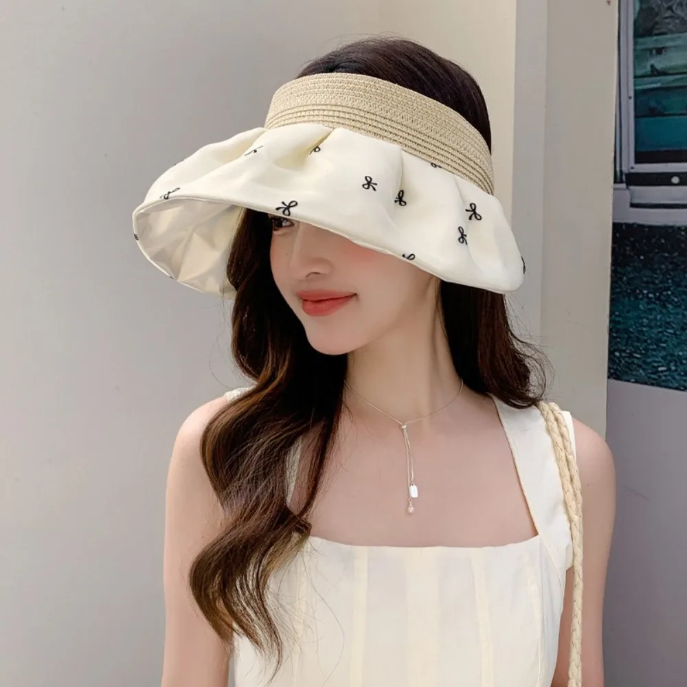 New Bow Pattern Sun Hat Folding UV Protection Beach Sun Cap Hollow Breathable Sun Protection Cap Summer
New Bow Pattern Sun Hat Folding UV Protection Beach Sun Cap Hollow Breathable Sun Protection Cap Summer