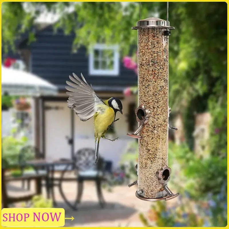 Wild Bird Hanging Feeder Tubular Anti-Rust Outdoor Garden Decor Bird Feeders Tray Birdhouse Pet Water Feeders Food Durable
Wild Bird Hanging Feeder Tubular Anti-Rust Outdoor Garden Decor Bird Feeders Tray Birdhouse Pet Water Feeders Food Durable