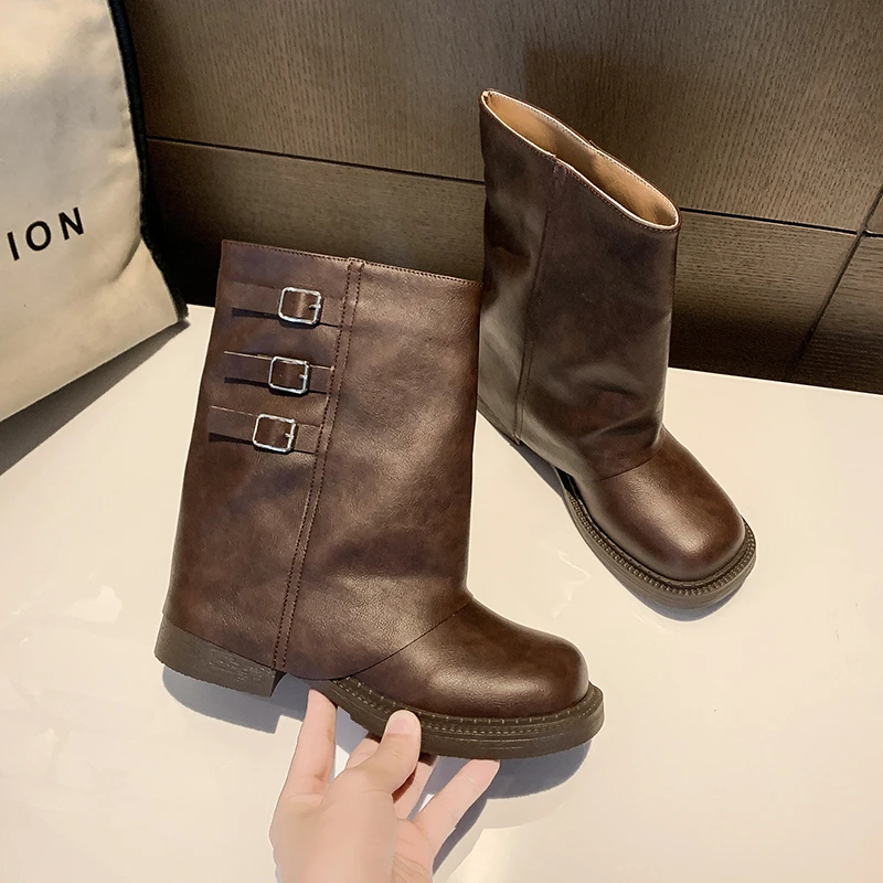 New Retro Style Knee High Boots Women Fashion Ladies Slip on Knight Long Boots Autumn Winter Women's Footwear Knight Booties
New Retro Style Knee High Boots Women Fashion Ladies Slip on Knight Long Boots Autumn Winter Women's Footwear Knight Booties