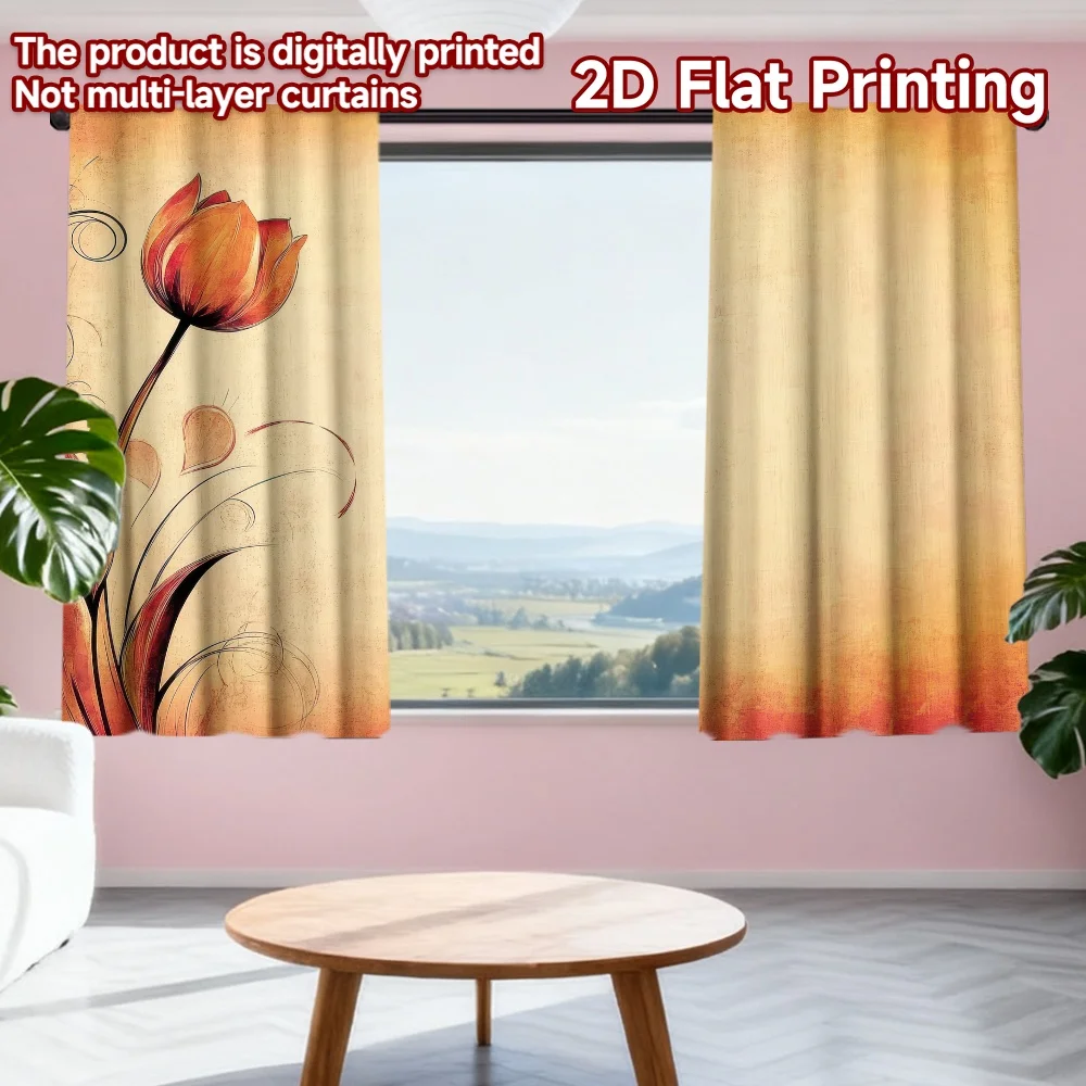 2D flat printing 2pcs Party Curtain Tulip Drawing Digital Printed Polyester Drapes Family Party Use for Holiday Portraits and
2D flat printing 2pcs Party Curtain Tulip Drawing Digital Printed Polyester Drapes Family Party Use for Holiday Portraits and