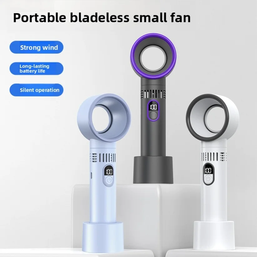 New Digital Display Bladeless Fan Mini Handheld Usb Rechargeable Portable Fan
New Digital Display Bladeless Fan Mini Handheld Usb Rechargeable Portable Fan