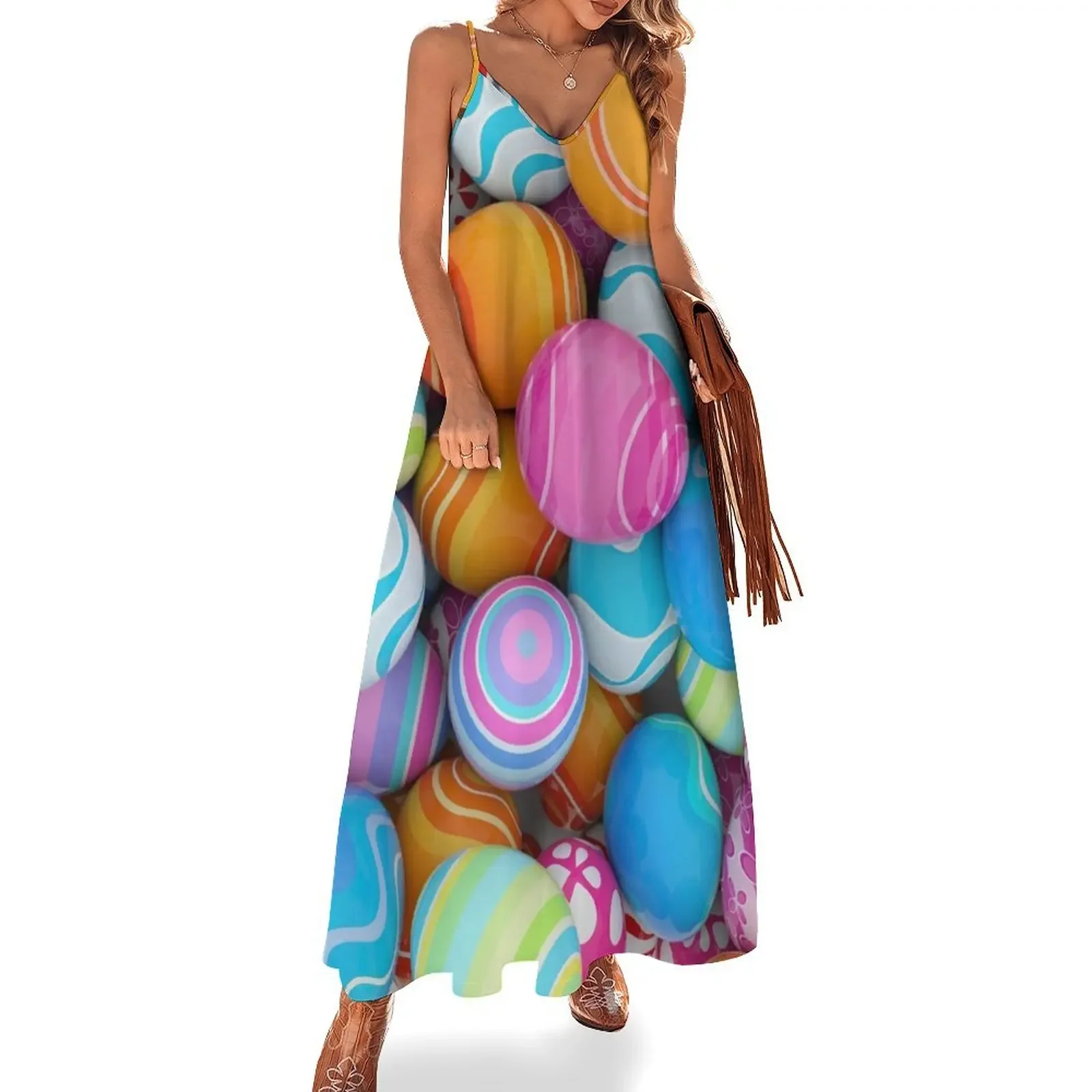 Easter egg pattern design Sleeveless Dress women's dresses luxury evening dress women wedding dresses for woman Dress
Easter egg pattern design Sleeveless Dress women's dresses luxury evening dress women wedding dresses for woman Dress