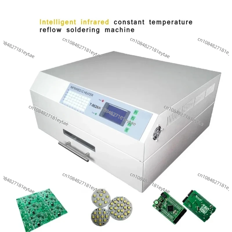 T-962A + Тип настольного ящика, небольшая паяльная машина для оплавления, 2300 Вт, печь для оплавления, волновой инфракрасный нагреватель IC T962A +
T-962A + Тип настольного ящика, небольшая паяльная машина для оплавления, 2300 Вт, печь для оплавления, волновой инфракрасный нагреватель IC T962A +