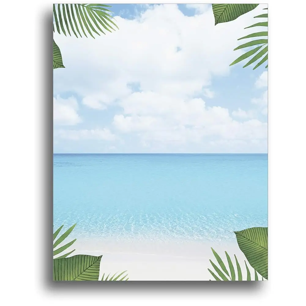 Tropical Beach Stationery Paper - 80 Sheets
Tropical Beach Stationery Paper - 80 Sheets