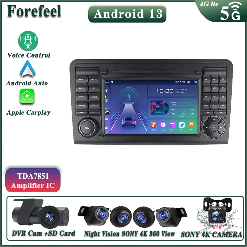 7-дюймовый Android 13 для Mercedes Benz M-Class W164 GL-Class X164 ML GL мультимедийный автомобиль GPS сенсорный экран стерео радио ТВ
7-дюймовый Android 13 для Mercedes Benz M-Class W164 GL-Class X164 ML GL мультимедийный автомобиль GPS сенсорный экран стерео радио ТВ