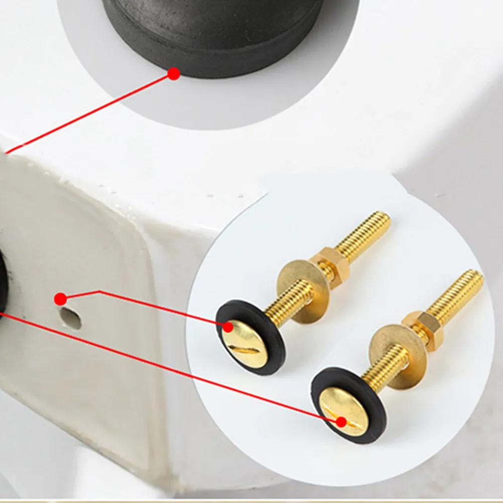 4Pcs Toilet Tank Bolts Heavy Duty Universal Toilet Seat Bolts Replacement Kit Brass Stainless Steel Fixing Parts Replacement
4Pcs Toilet Tank Bolts Heavy Duty Universal Toilet Seat Bolts Replacement Kit Brass Stainless Steel Fixing Parts Replacement