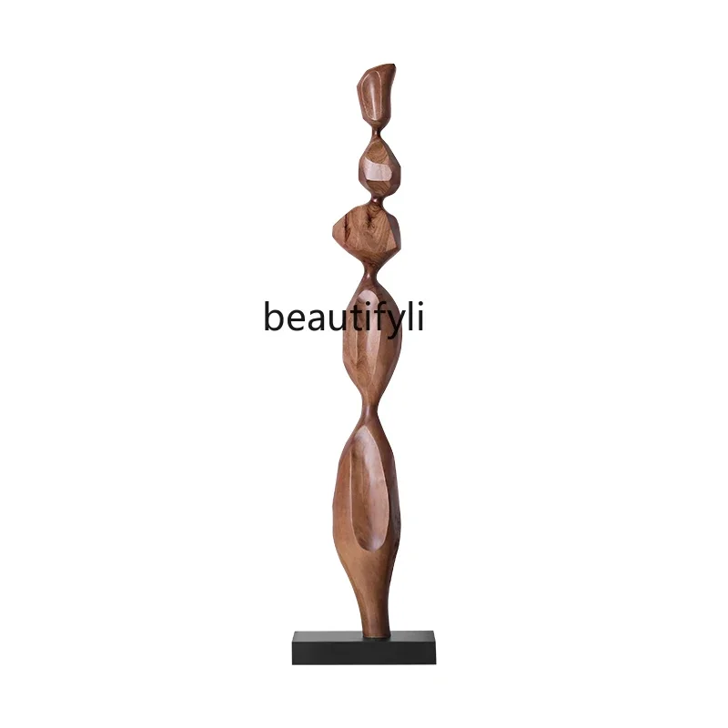 Hotel solid wood sculpture artwork floor-to-ceiling ornaments tea room, entrance vertical soft decoration
Hotel solid wood sculpture artwork floor-to-ceiling ornaments tea room, entrance vertical soft decoration