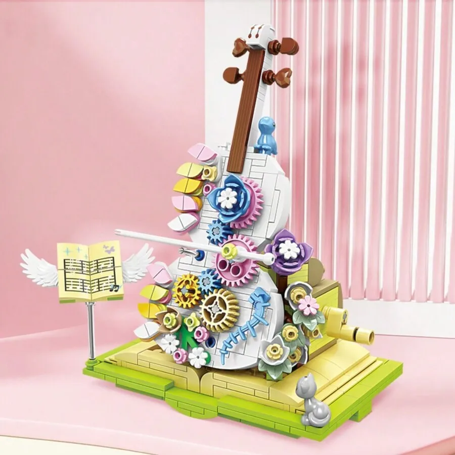 Fantasy Violin Flower Building Blocks, 410+Pcs Gear Turning Model For Home Decor & Gift toys
Fantasy Violin Flower Building Blocks, 410+Pcs Gear Turning Model For Home Decor & Gift toys