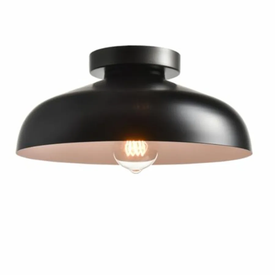 12-Inch Industrial Ceiling Light Fixture Bedroom Ceiling Light Metal Ceiling Lighting for Hallway Kitchen
12-Inch Industrial Ceiling Light Fixture Bedroom Ceiling Light Metal Ceiling Lighting for Hallway Kitchen