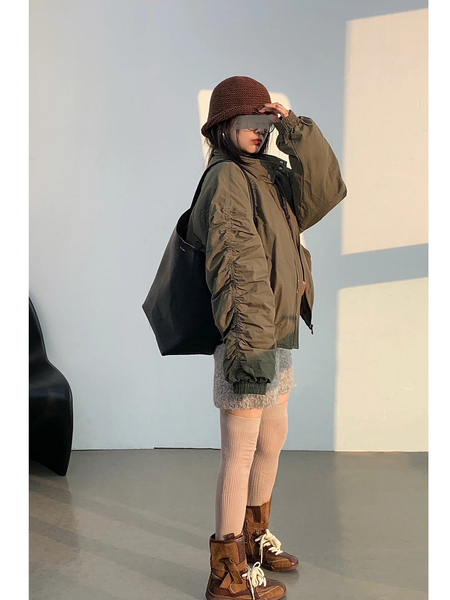 American Casual Pleated Baseball Jaet Women's Winter New Loose ape Warm ort Pilot Jaet Cotton Inner Vest Zipper
American Casual Pleated Baseball Jaet Women's Winter New Loose ape Warm ort Pilot Jaet Cotton Inner Vest Zipper