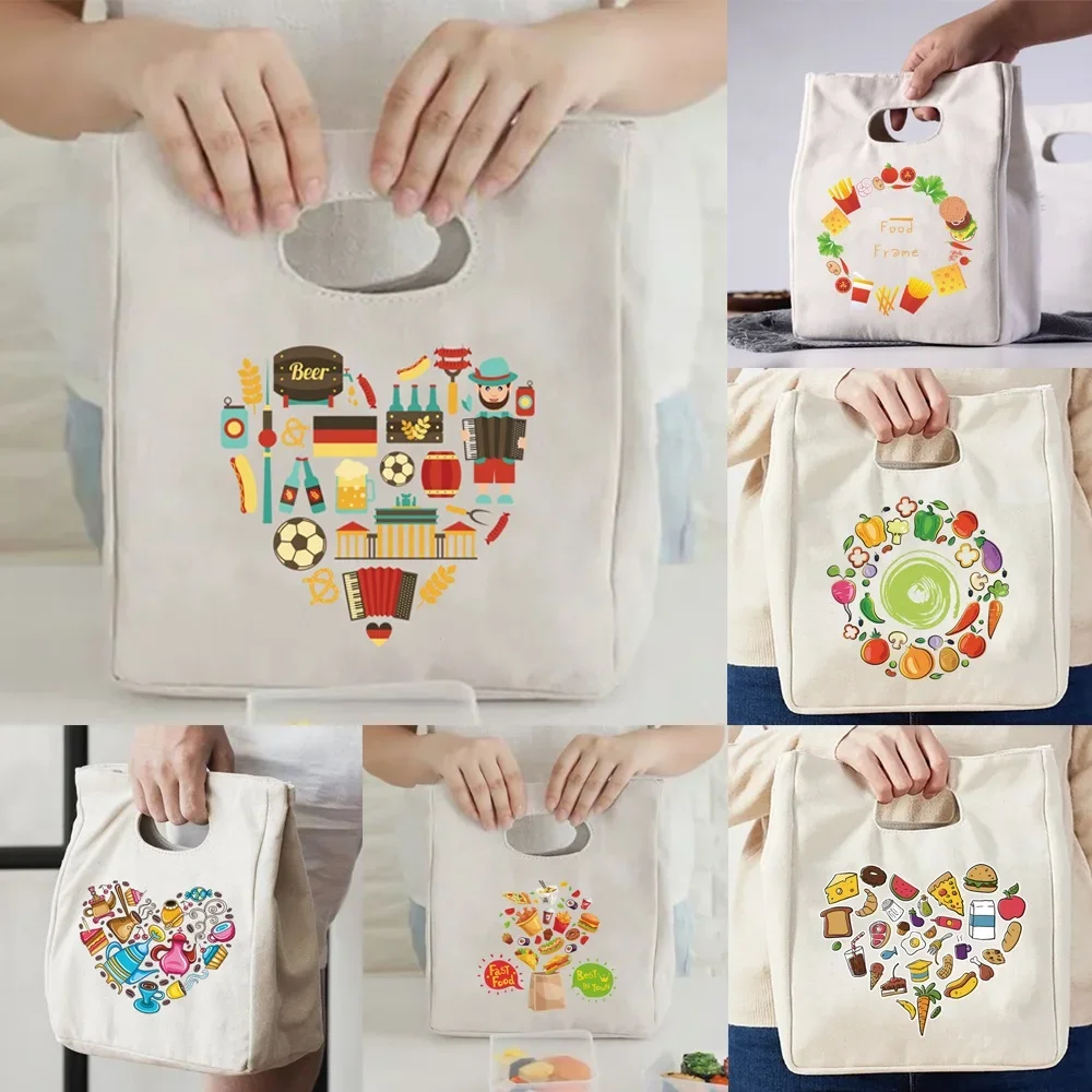 Insulated Lunch Bag Food Pattern Insulation Bento Pack Aluminum Foil Rice Bag Meal Pack IcePack Student Lunch Handbag Insulation
Insulated Lunch Bag Food Pattern Insulation Bento Pack Aluminum Foil Rice Bag Meal Pack IcePack Student Lunch Handbag Insulation