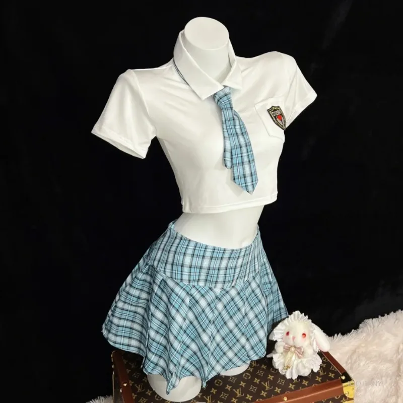 Japanese Jk Sailor Suit Underwear Temptation Cosplay Costume High School Student Plaid Pleated Skirt School Uniform Sexy Pajamas
Japanese Jk Sailor Suit Underwear Temptation Cosplay Costume High School Student Plaid Pleated Skirt School Uniform Sexy Pajamas