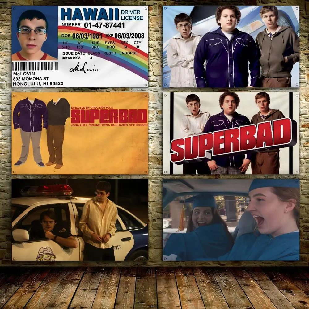 S-superbad M-McLovin Funny Flags Bedroom Home Living Room Outdoor Wall Hanging Custom Background Decoration Art Banner
S-superbad M-McLovin Funny Flags Bedroom Home Living Room Outdoor Wall Hanging Custom Background Decoration Art Banner